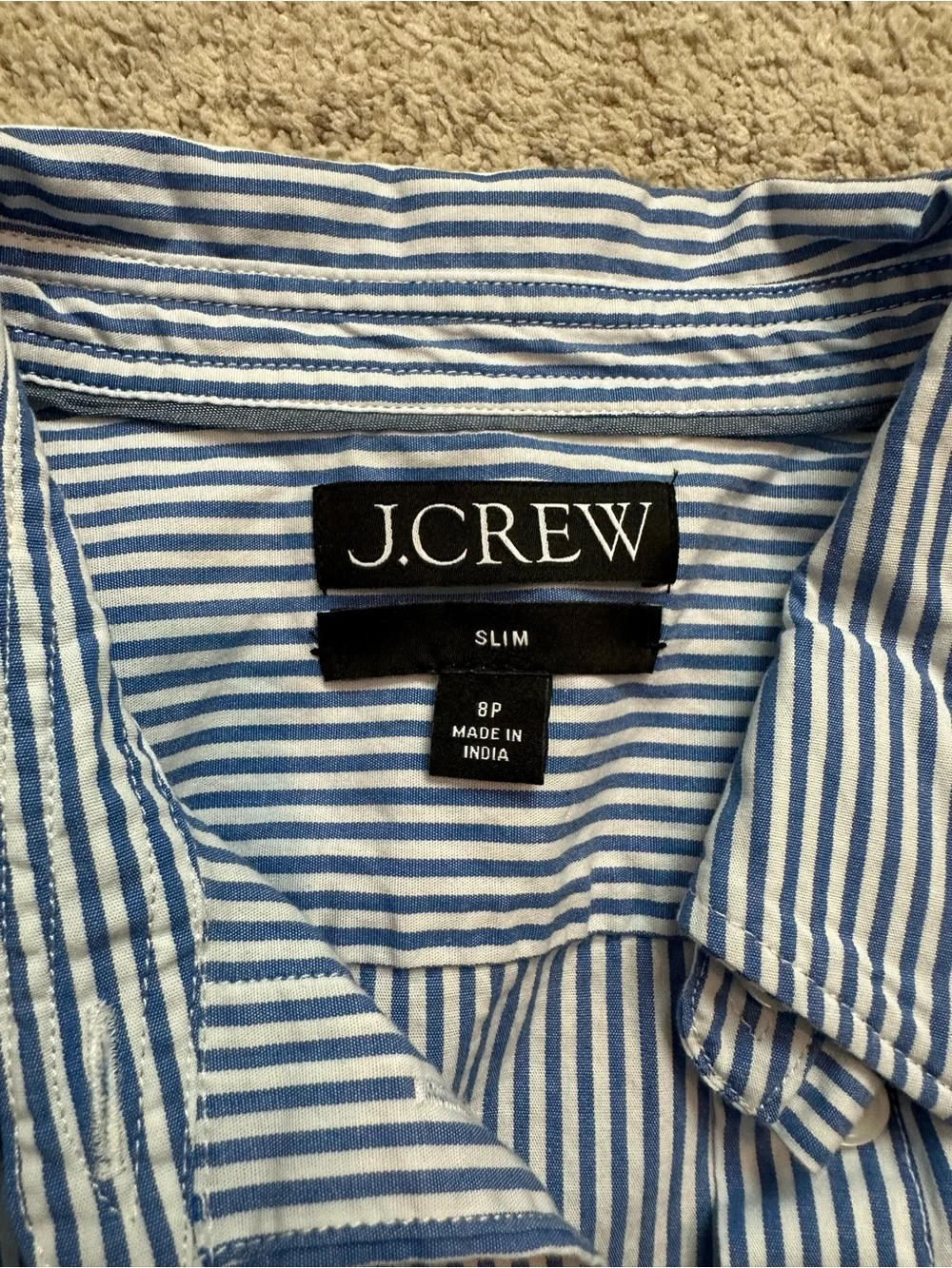 J.Crew Blue Stripe Button-Down Shirt